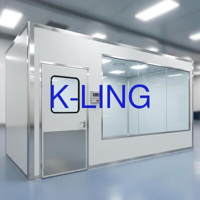 Modułowe pomieszczenie czyste z filtrami HEPA/ULPA 99,995% @ 0,3μm, jednostką filtracji wentylatora 1175x1175x350mm i klasyfikacją ISO7