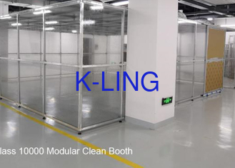 Farmaceutyczna Softwall Clean Booth FFU Sprzęt do pomieszczeń czystych Rama aluminiowa