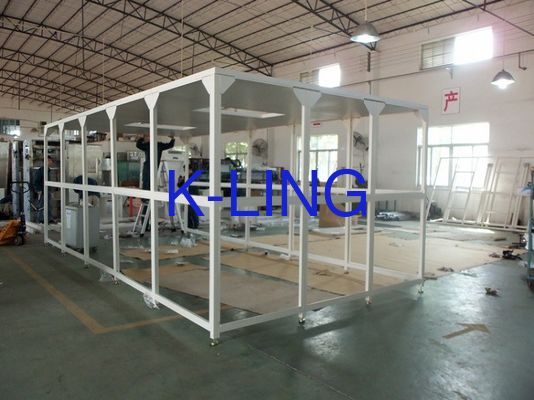 Wysokiej wilgotności Softwall Clean Room z PVC Film Wall i Customized Size Laminar Flow Booth