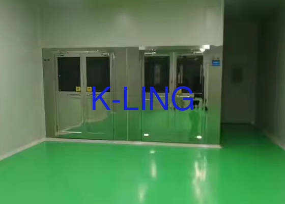 Automatyczny prysznic powietrzny z lampami LED / swingowe drzwi szklane