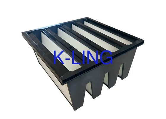 Plastikowy ramy V Bank Filter dla przemysłowych poliuretanowych kleju najwyższa temperatura 80 ° C