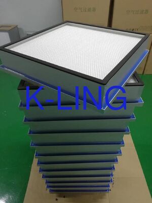 99.99%@ 0.3um H13 to U15 HEPA Air Filter with Initial Resistance Less Than 200 Pa for Cleanroom Terminal Filtration