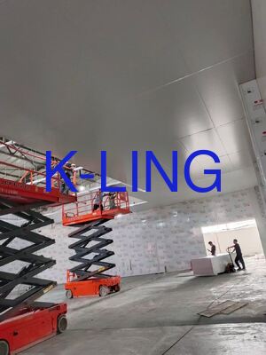 Panel warstwowy z wełny mineralnej szklanej i magnezowej 50mm Hardwall Cleanroom Klasa 1000 ISO5 ISO6 ISO7 Systemy paneli ściennych klasy oczyszczania