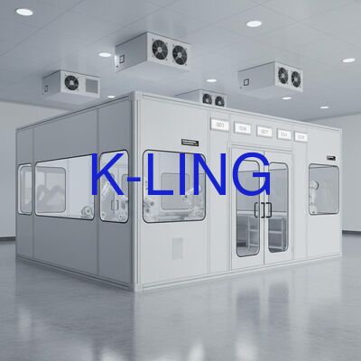 Relocatable Modular Cleanroom with Epoxy PVC Flooring and ISO Class 5-8 HVAC System