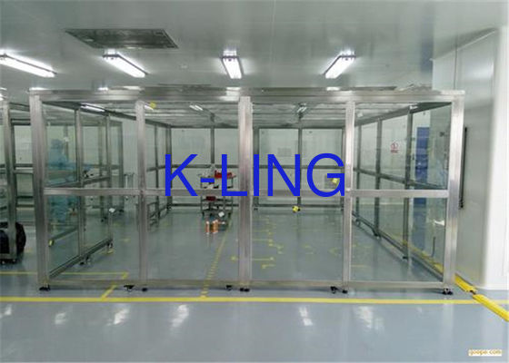 Klasa 10000 SUS 304 Ramy Softwall Czyste pomieszczenie do produkcji z pleksyglasem