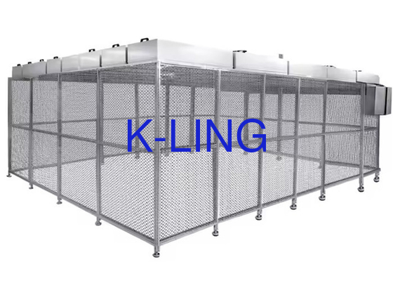Dostosowany rozmiar przegrody Softwall Czyste pomieszczenie z ramy aluminium