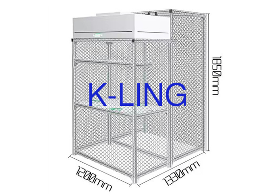 Aluminiowy ramy Laminarny przepływ Booth Laminarny przepływ Cleanroom H13-H14 HEPA Filter