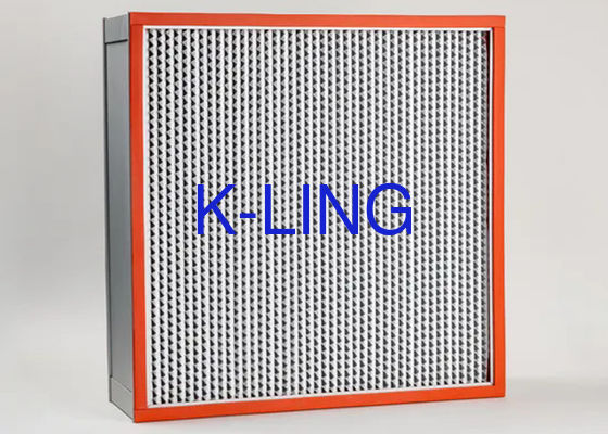 Filtr HEPA 99,995% 0,3um Filtr HEPA z uszczelnieniem klejem AB i odpornością na wysokie temperatury