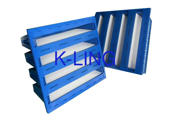 Filtr plastikowy V Bank z wysoką wydajnością filtracji 99,9% i pojemnością 200-2400 g/m2