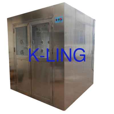 Moduł montażu Typ prysznic powietrzny ze stali nierdzewnej z H13 Mini-pleat HEPA Filter i przycisk awaryjnego zatrzymania