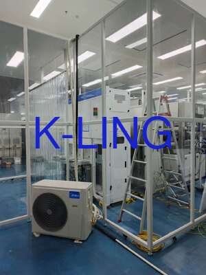 Szybkie montaż i demontaż Miękkie ściany czysty pokój z filtracją Hepa 99,99% @ 0,3um I modularny pokój czysty ze stali powlekanej proszkiem