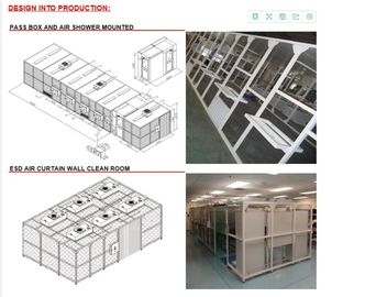 Apteka 110V 60HZ klasy 1000 Softwall Clean Room z filtracją HEPA