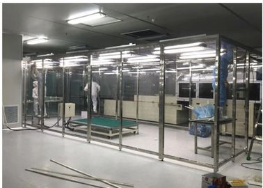Softwall Class 10000 Clean Room z oświetleniem LED / kabiną dozującą w dół