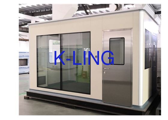 Ognioodporne panele z kanapkami Softwall Clean Booth z stalowymi szczelnymi drzwiami i profilami aluminiowymi