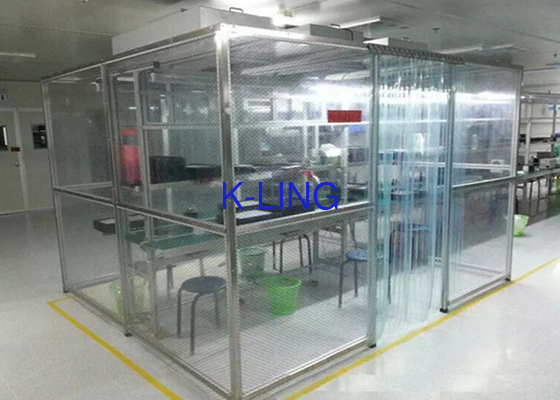 Pharmacy Modular Softwall Cleanroom Class 100000 Rura kwadratowa ze stali nierdzewnej
